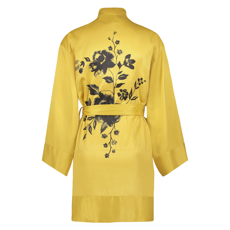 Kimono Satin Flower, Gelb