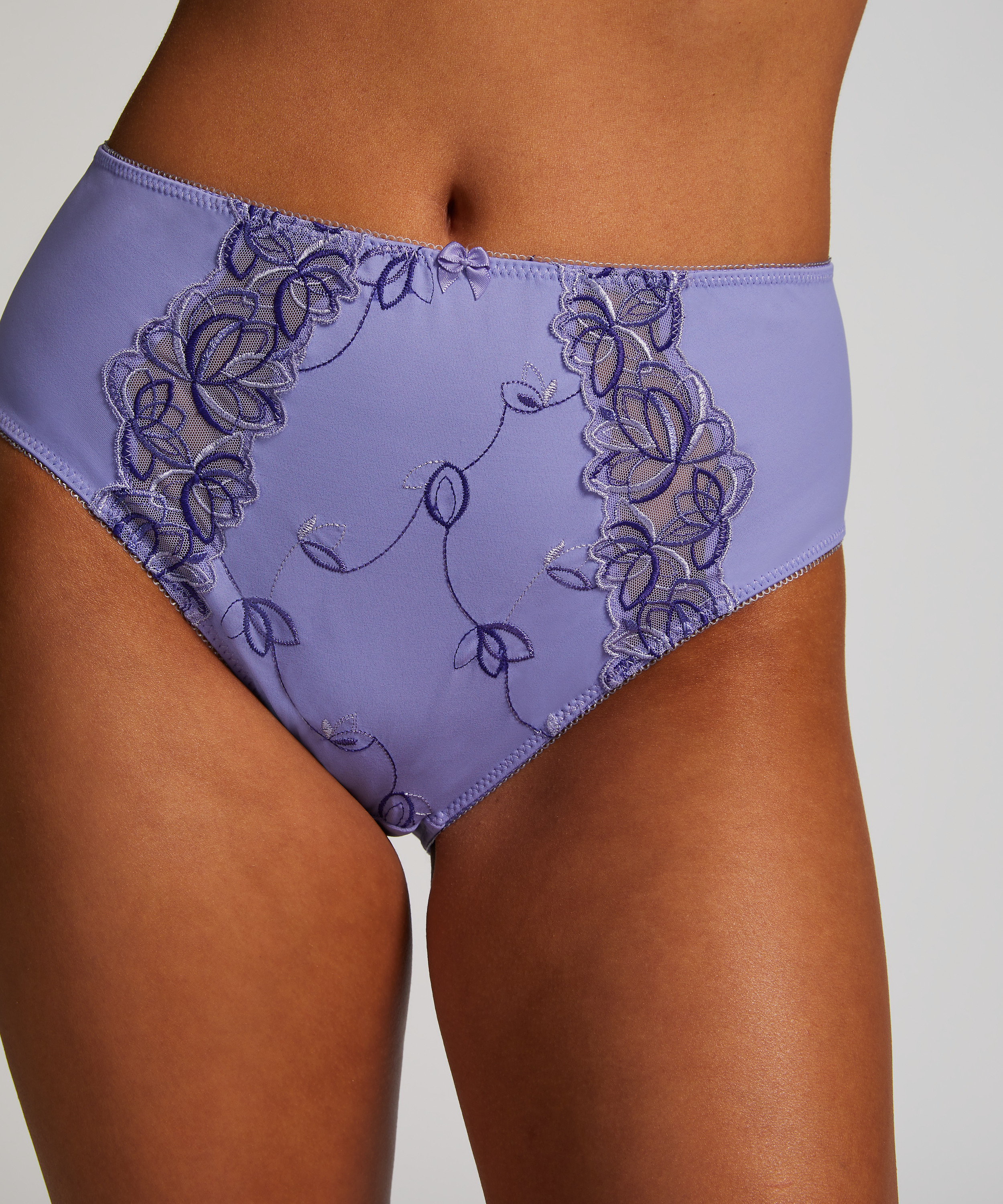 Slip taille haute Diva, Violet, main