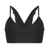 Nahtloser Bralette Marine, Schwarz