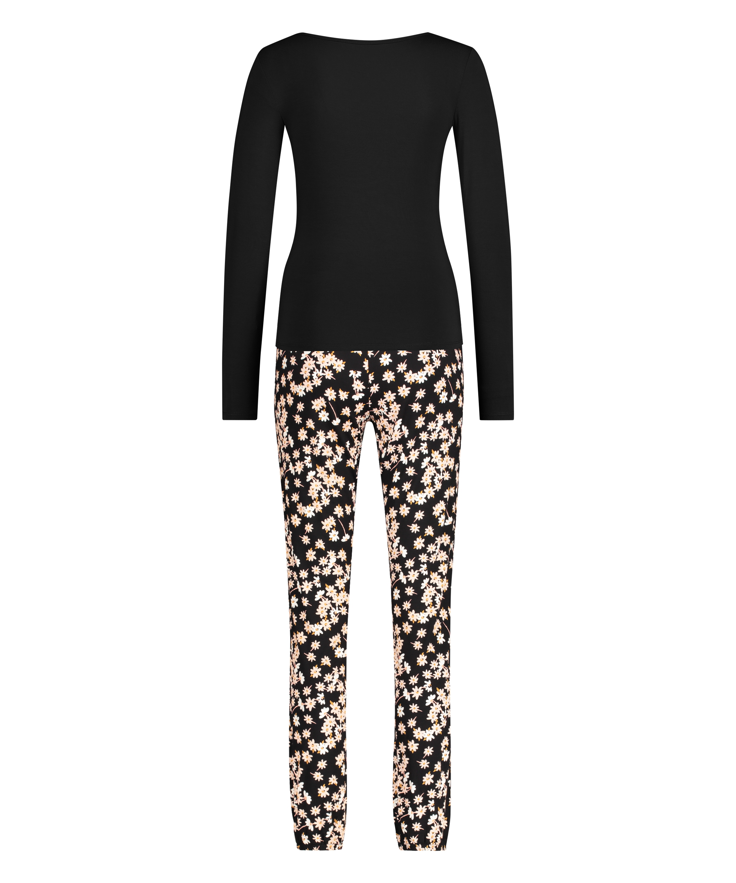 Ensemble pyjama Daisy, Noir, main