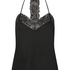 Cami Top Satin, Schwarz