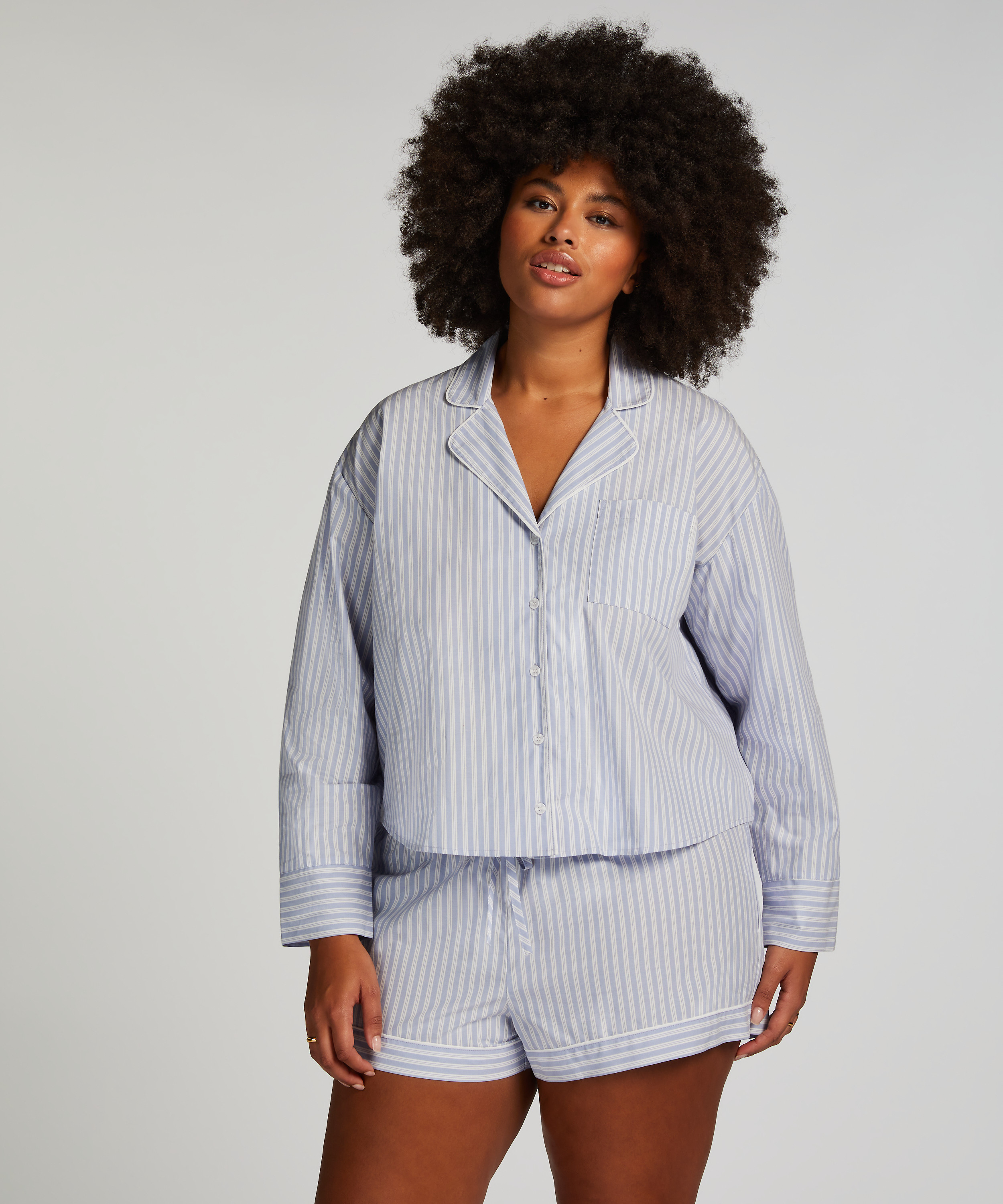 Shorts Baumwolle, Blau, main