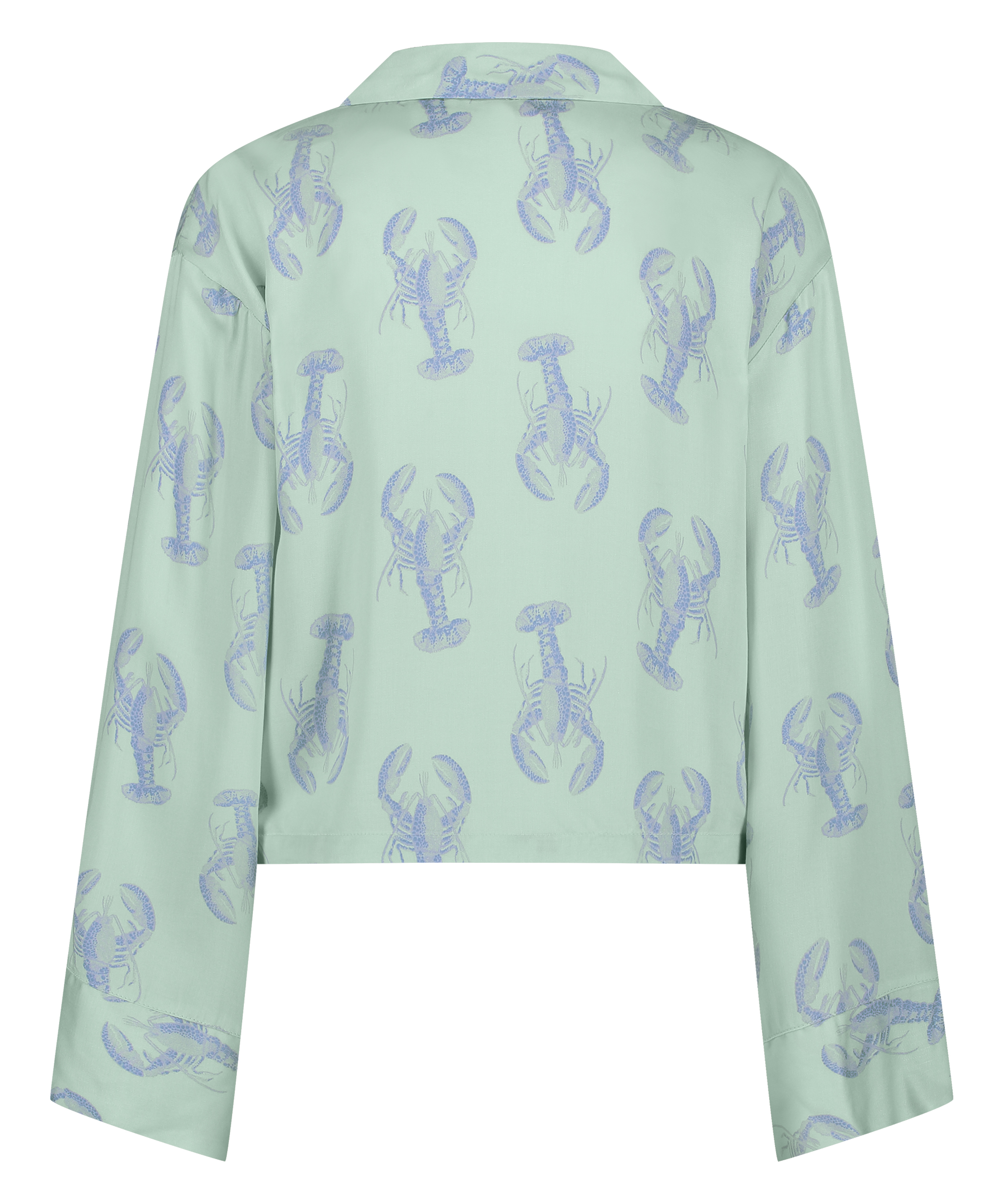 Langarmjacke Satin, Grün, main