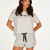 Kurzes Pyjamaset, Grau