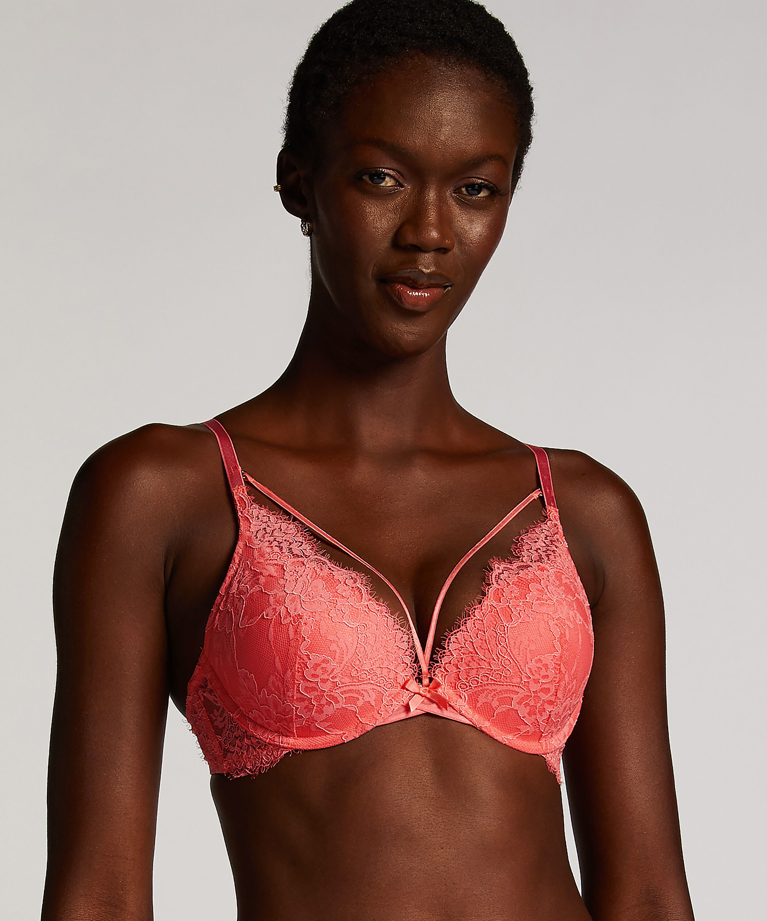 Soutien-gorge push-up &agrave; armatures pr&eacute;form&eacute; Arabella, Rose