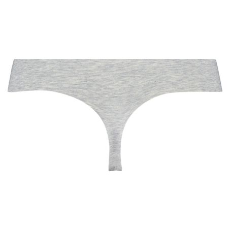 String invisible en coton, Gris