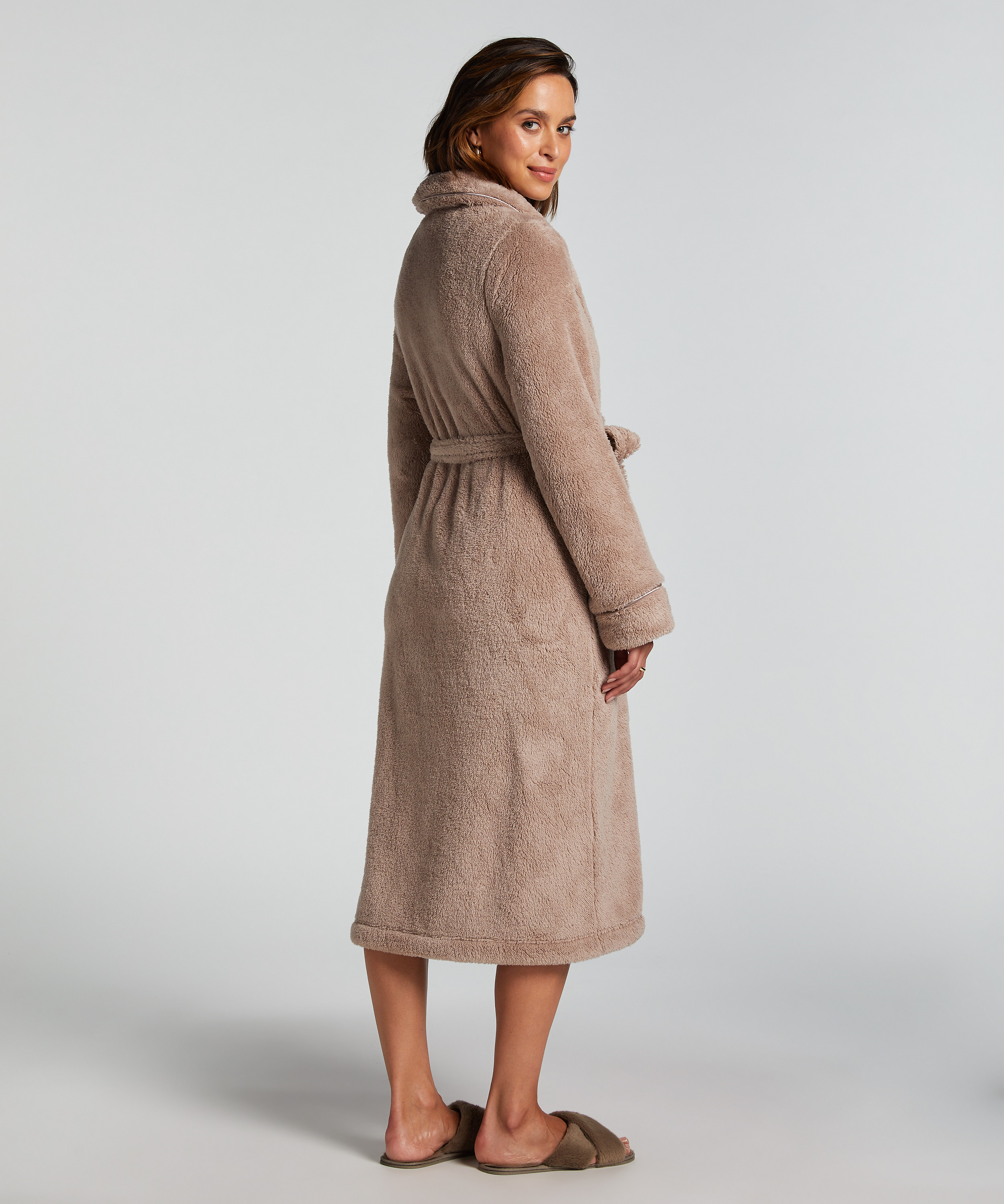 Peignoir Fleece, Beige, main