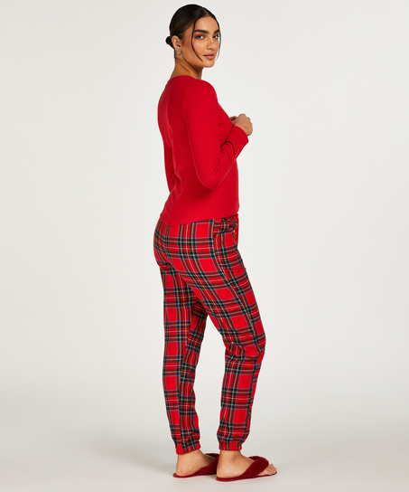 Petite pantalon de Pyjama Flanelle, Rouge