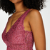 Slipdress Modal Lace mit Spitze, Rose