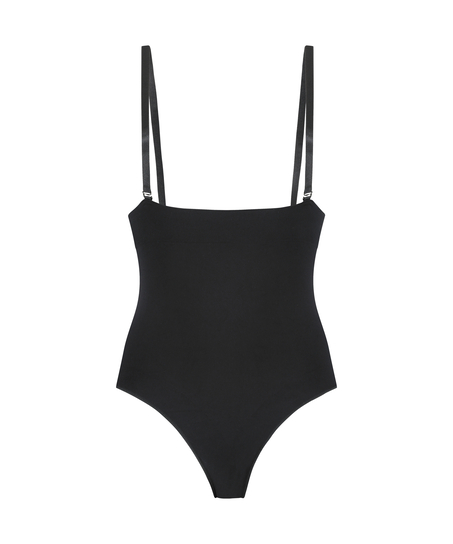 Culotte taille haute sans couture, Noir