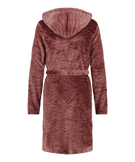 Kurzer Bademantel Fleece Rip, Lila