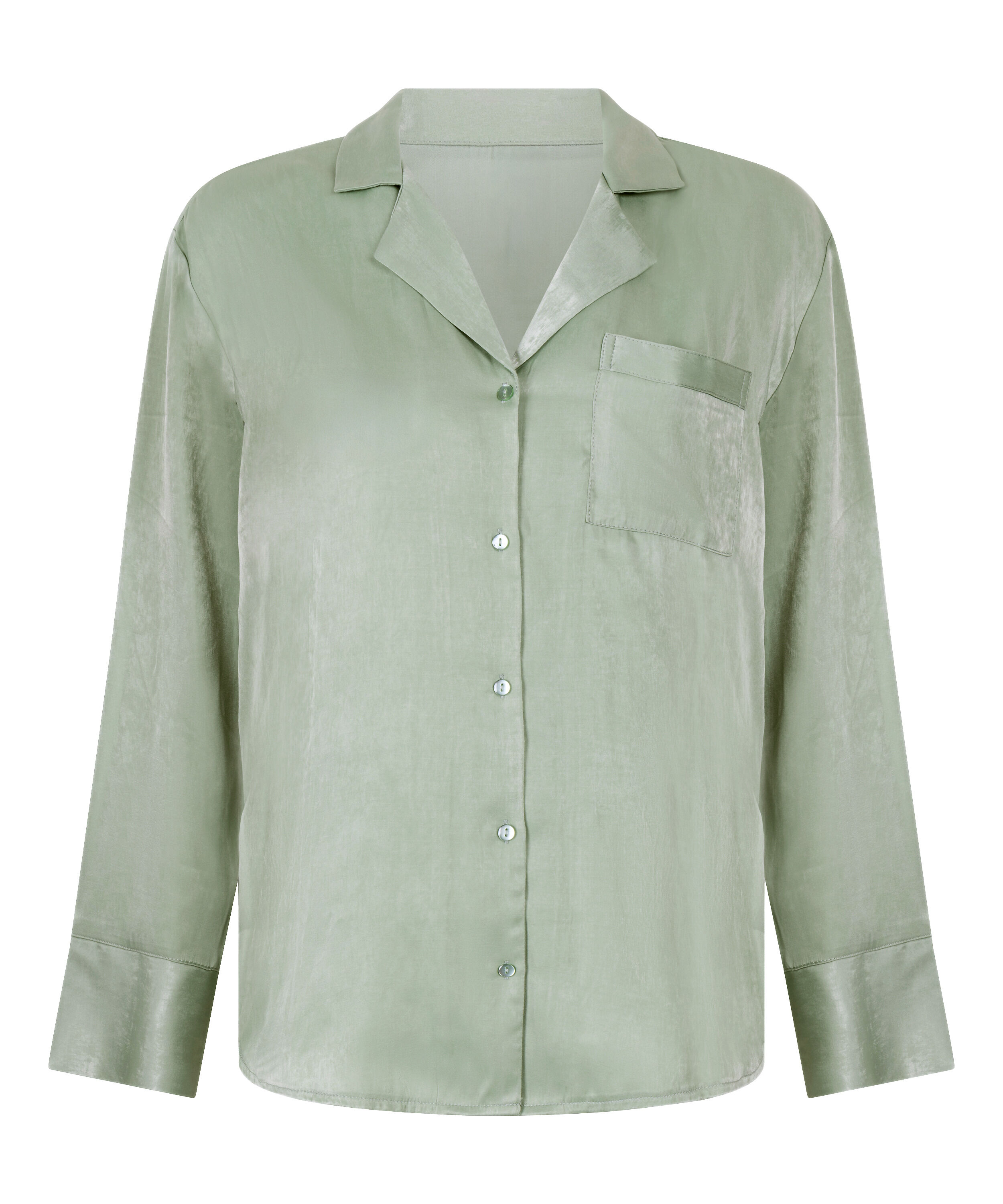 Veste &agrave; manches longues Satin Ayla, Vert