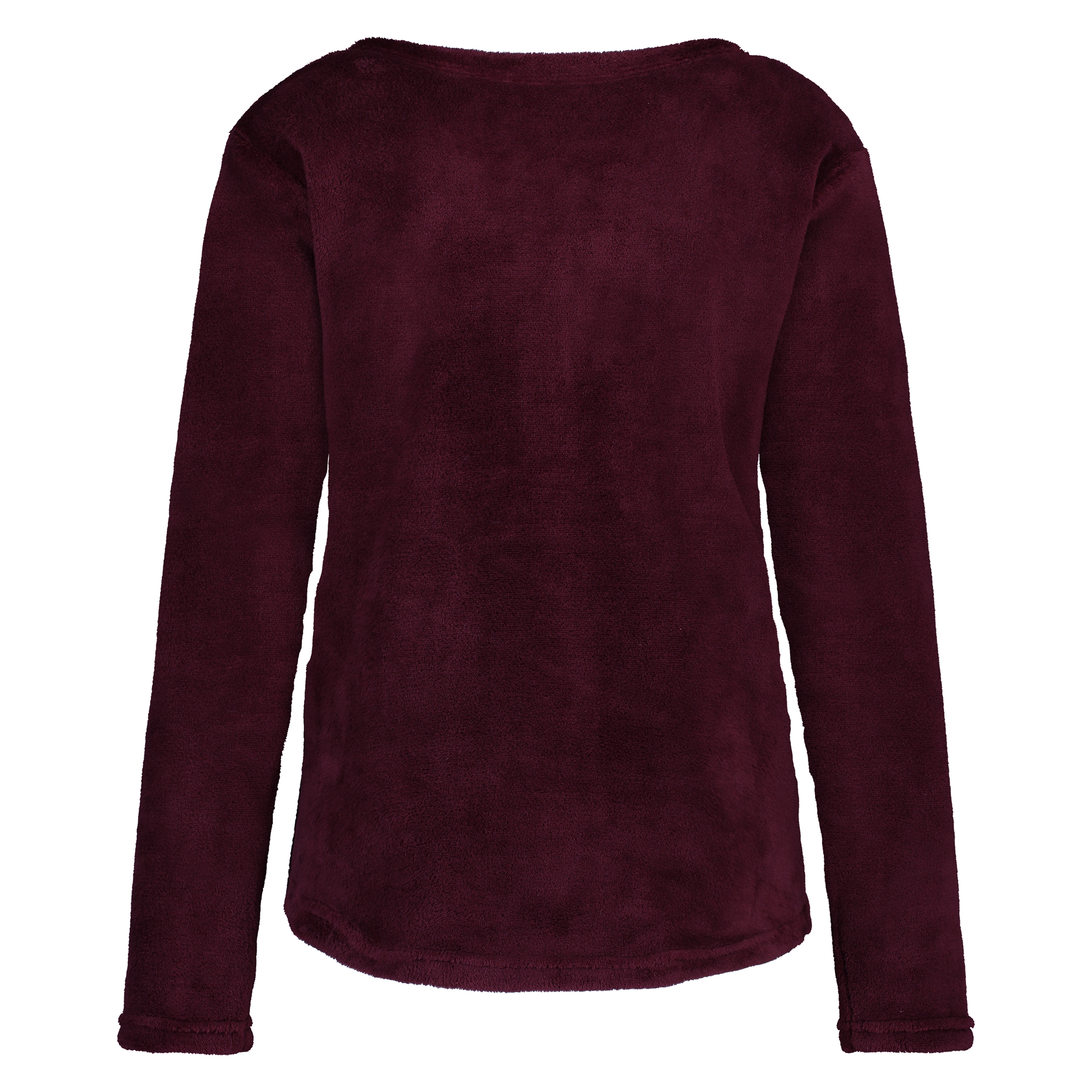 Sweat Polaire Long, Rouge, main