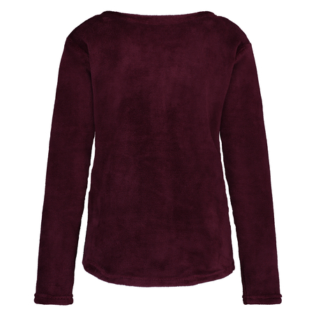 Sweat Polaire Long, Rouge