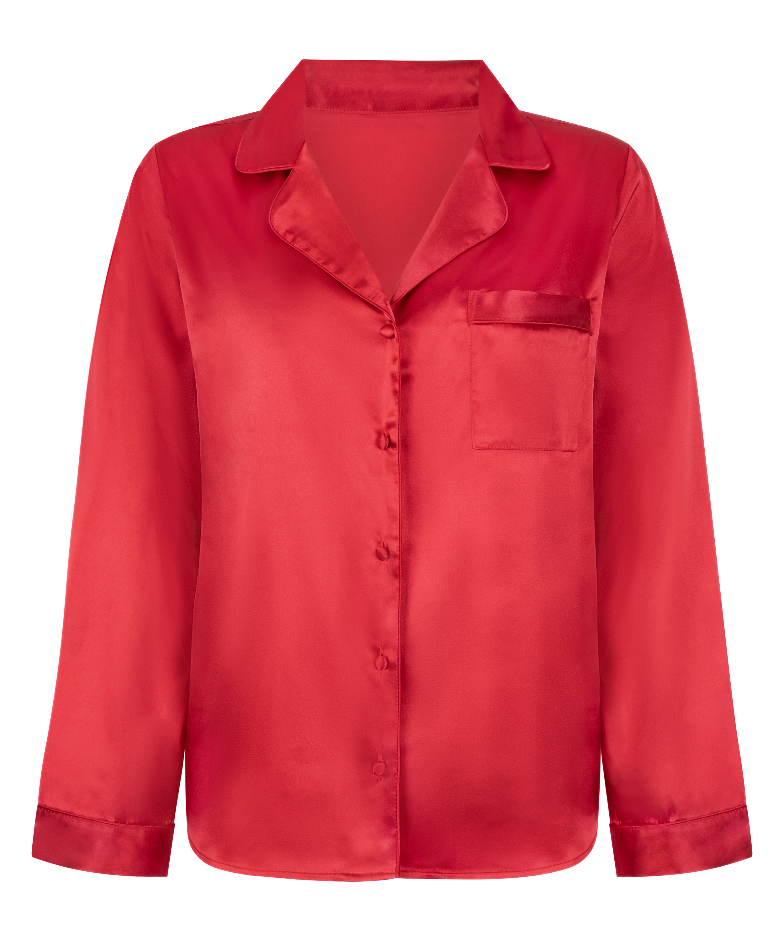 Veste à manches longues Satin, Rouge, main