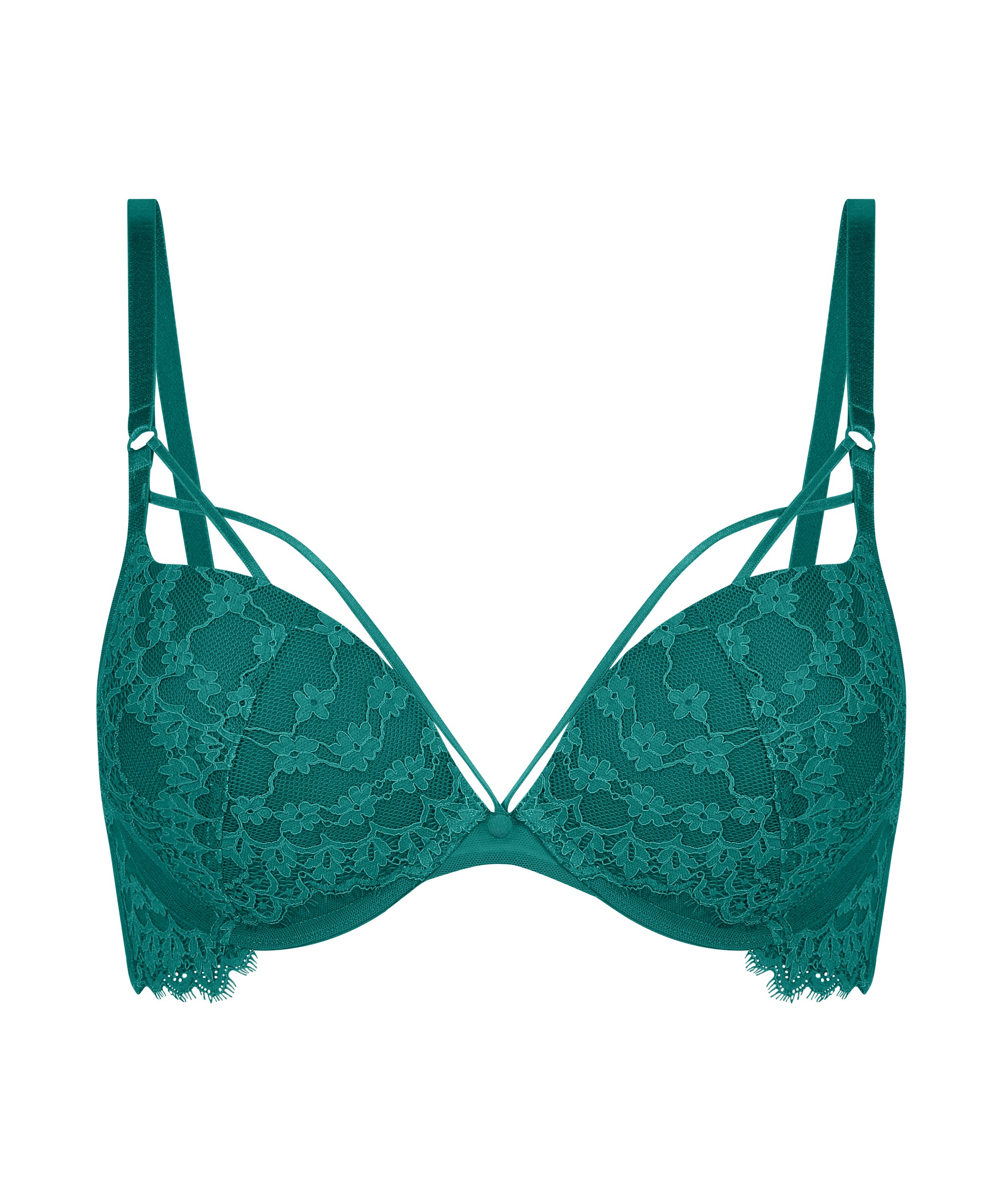 Soutien-gorge à armatures maximiseur préformé Daisy, Vert, main