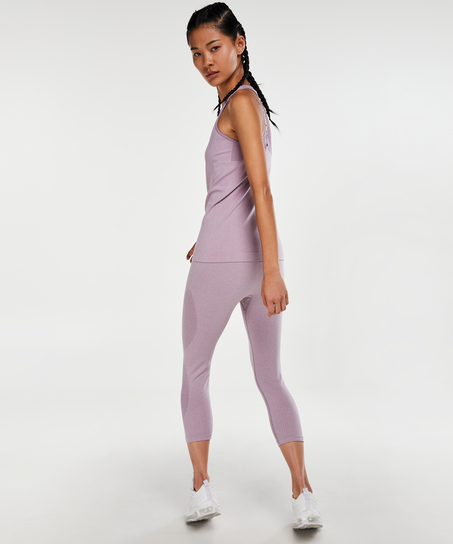 HKMX high waist capri roundknit, Violet