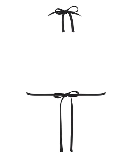 Haut de bikini triangle Maui, Noir