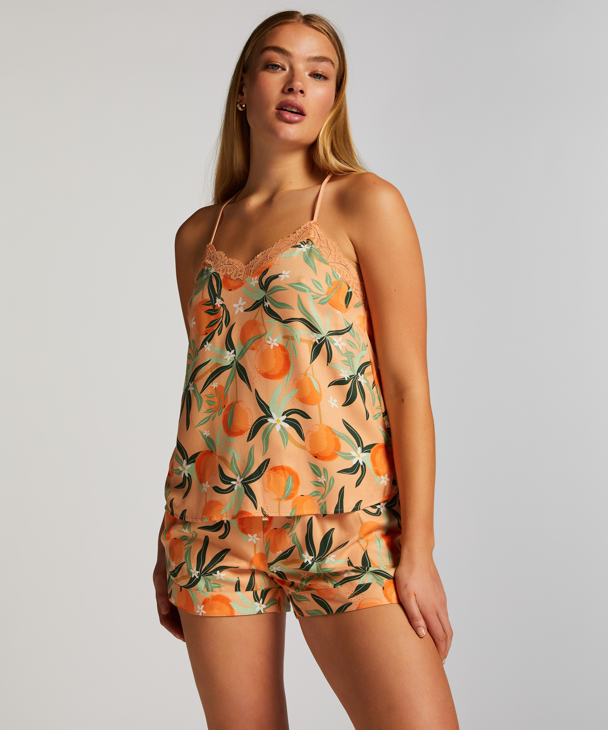 Short de pijama, Rose, main