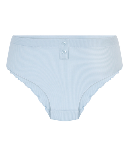 Gerippter Brazilian-Short Renee, Blau