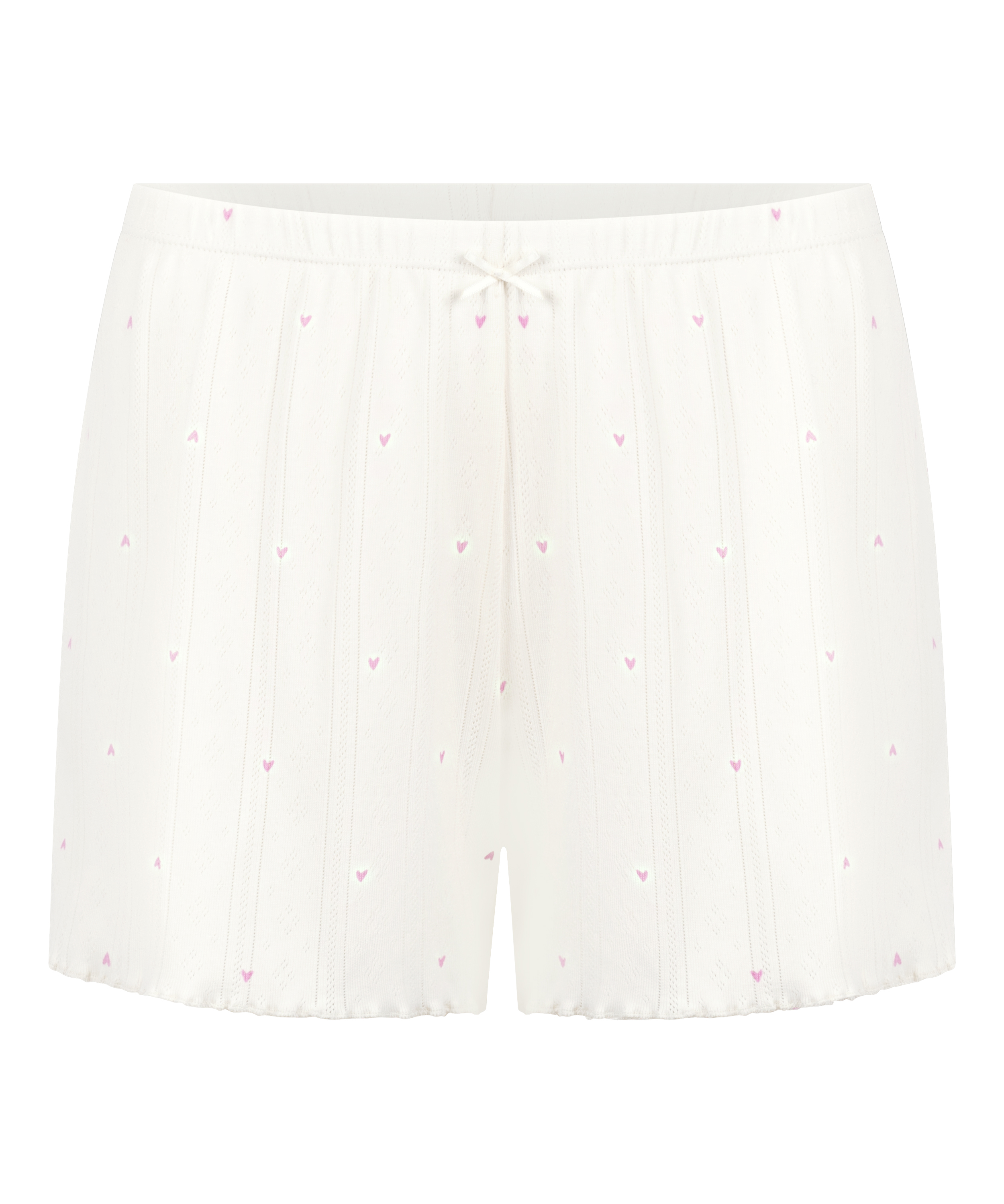 Pointelle-Shorts, Weiß, main