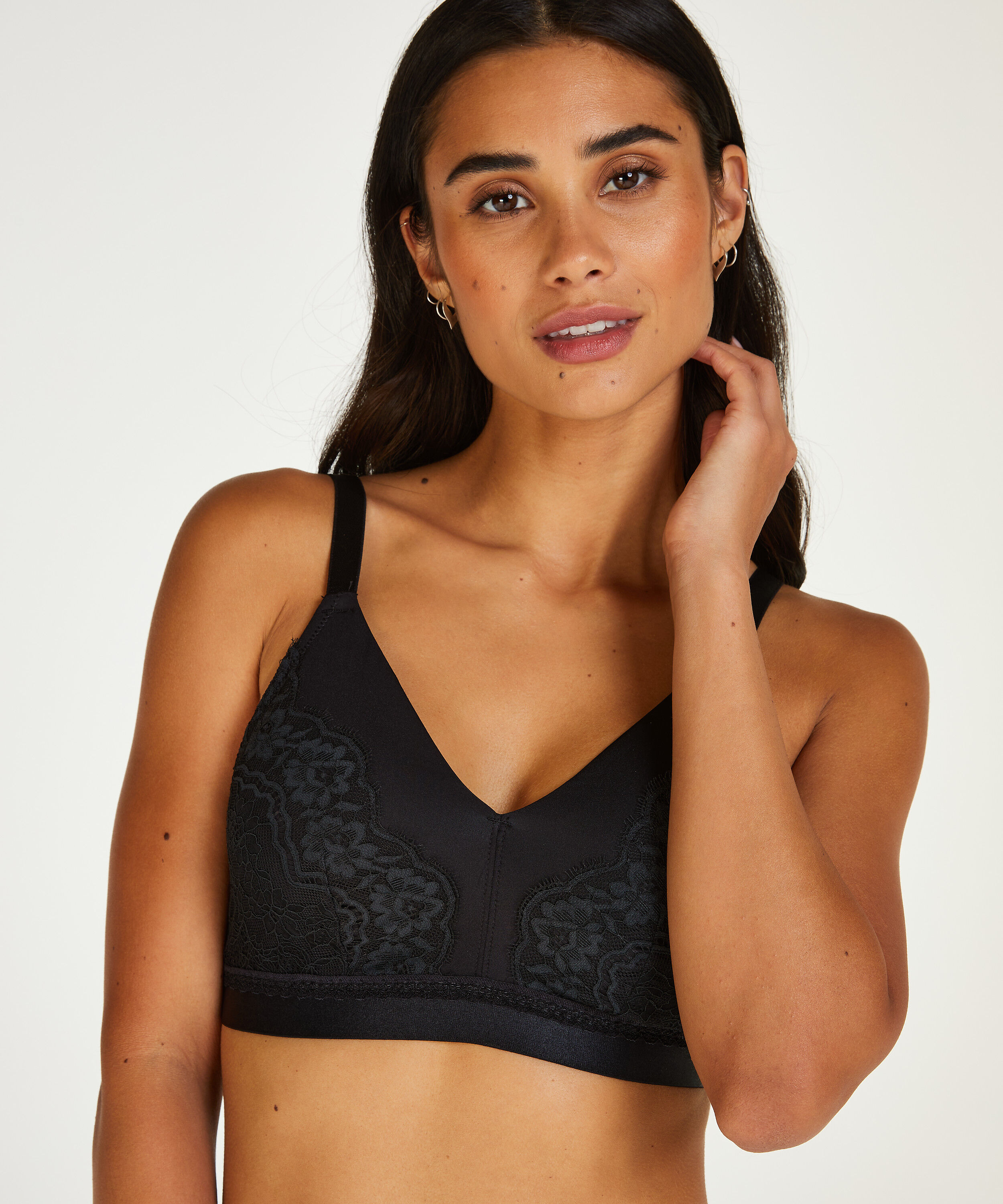 Prothesen-BH ohne B&uuml;gel Erica, Schwarz