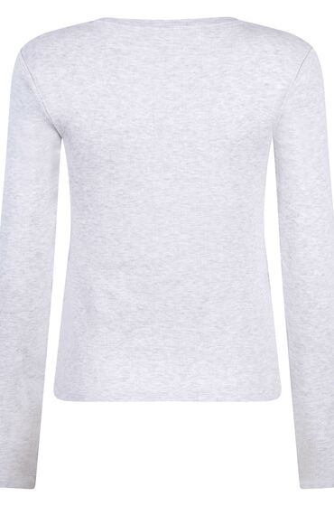 Hunkemöller Pyjama top Pointelle Grey