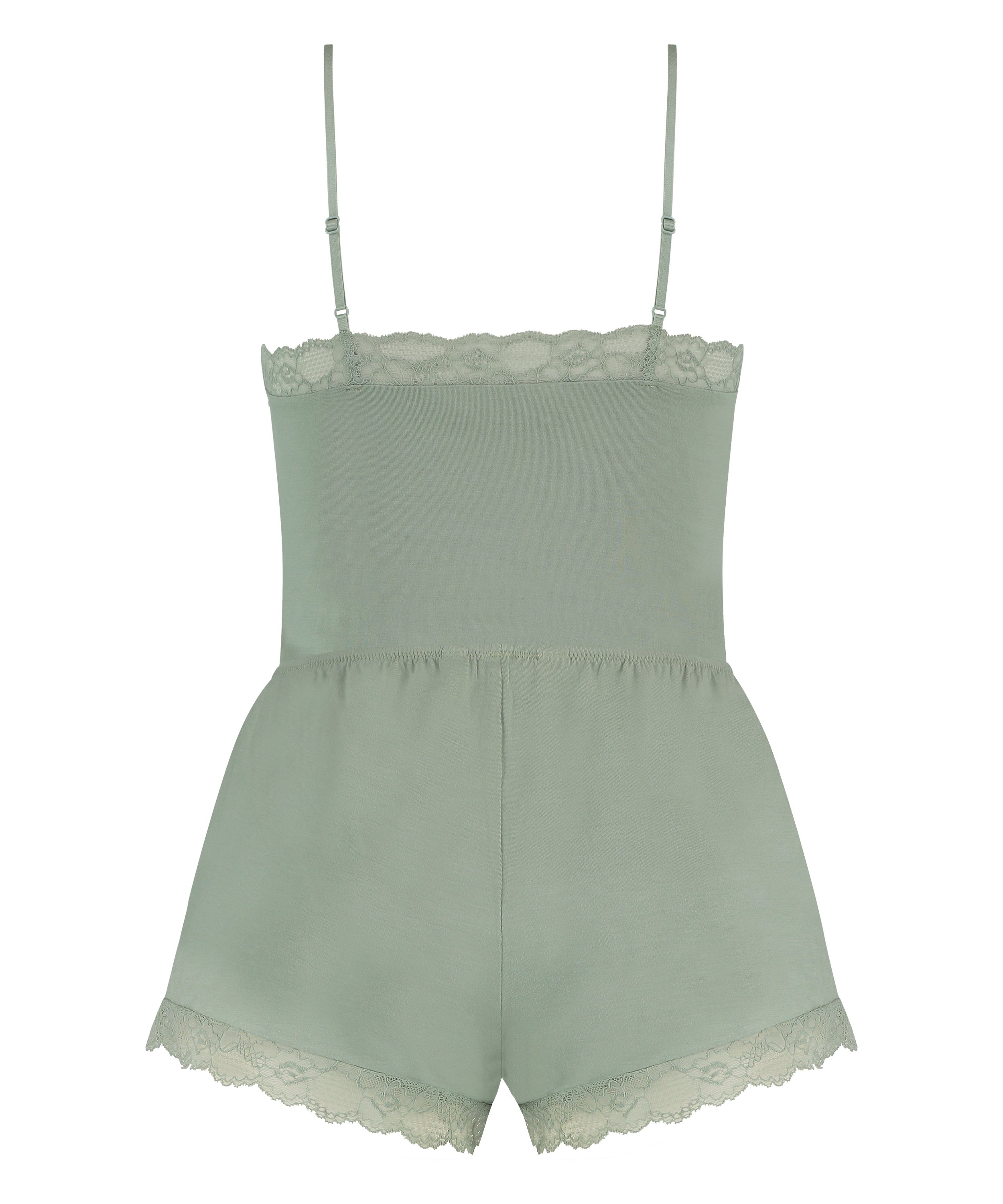 Ensemble de pyjama court Cami, Vert, main