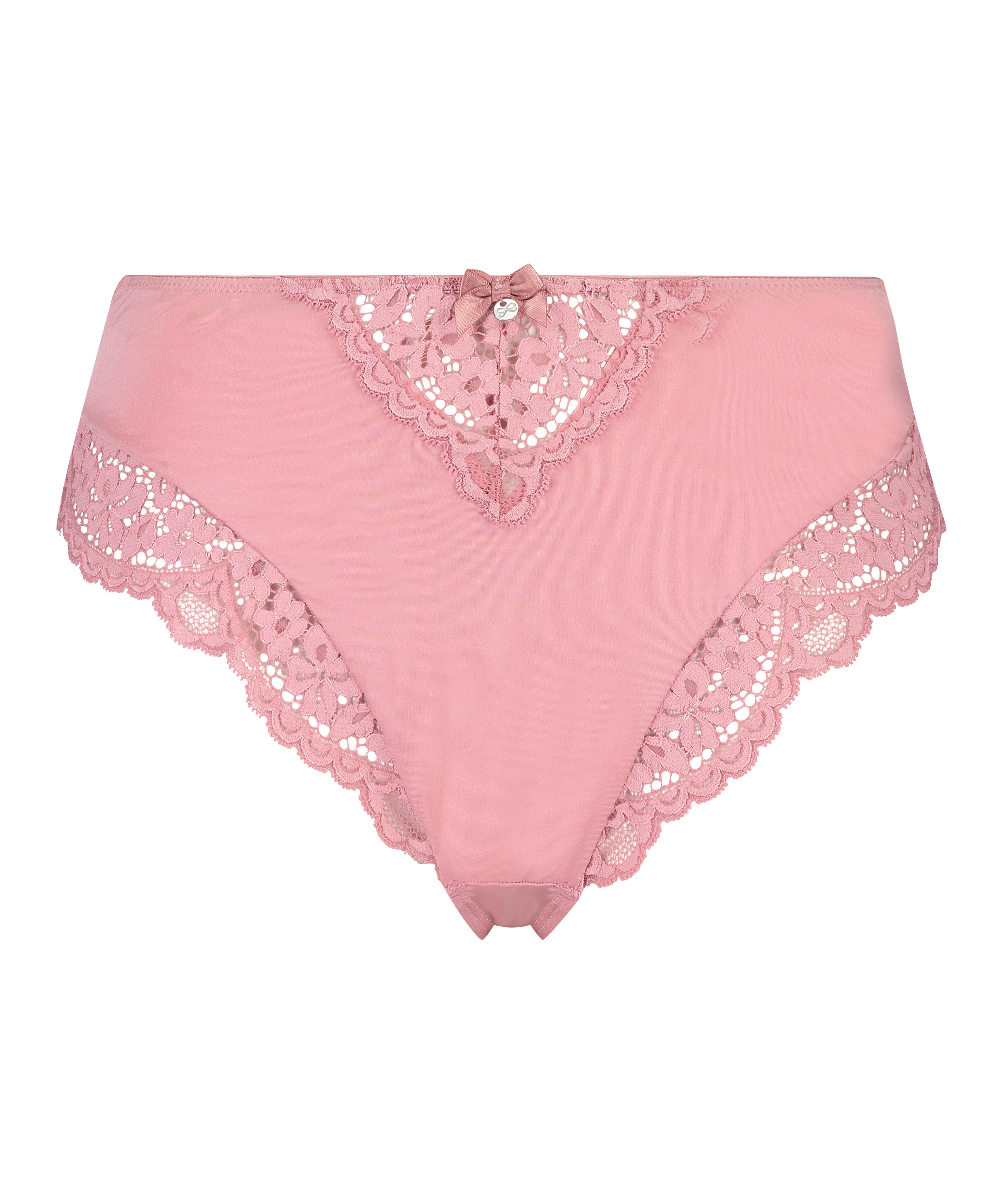 Slip br&eacute;silien haut Rose, Violet, main