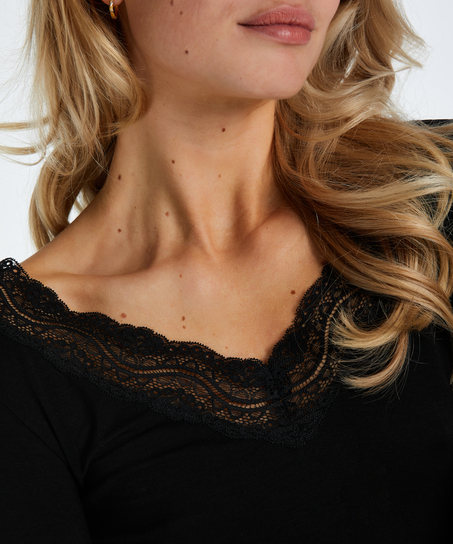 Ensemble pyjama Daisy, Noir