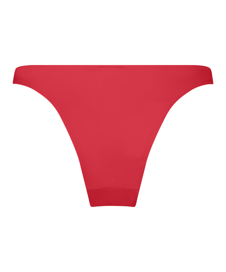 Slip de Bikini Échancrés Luxe, Rouge
