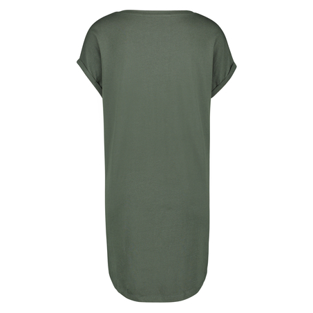 Chemise de nuit col rond, Vert