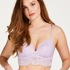 Soutien-gorge pr&eacute;form&eacute; sans armatures longline Shiloh, Violet