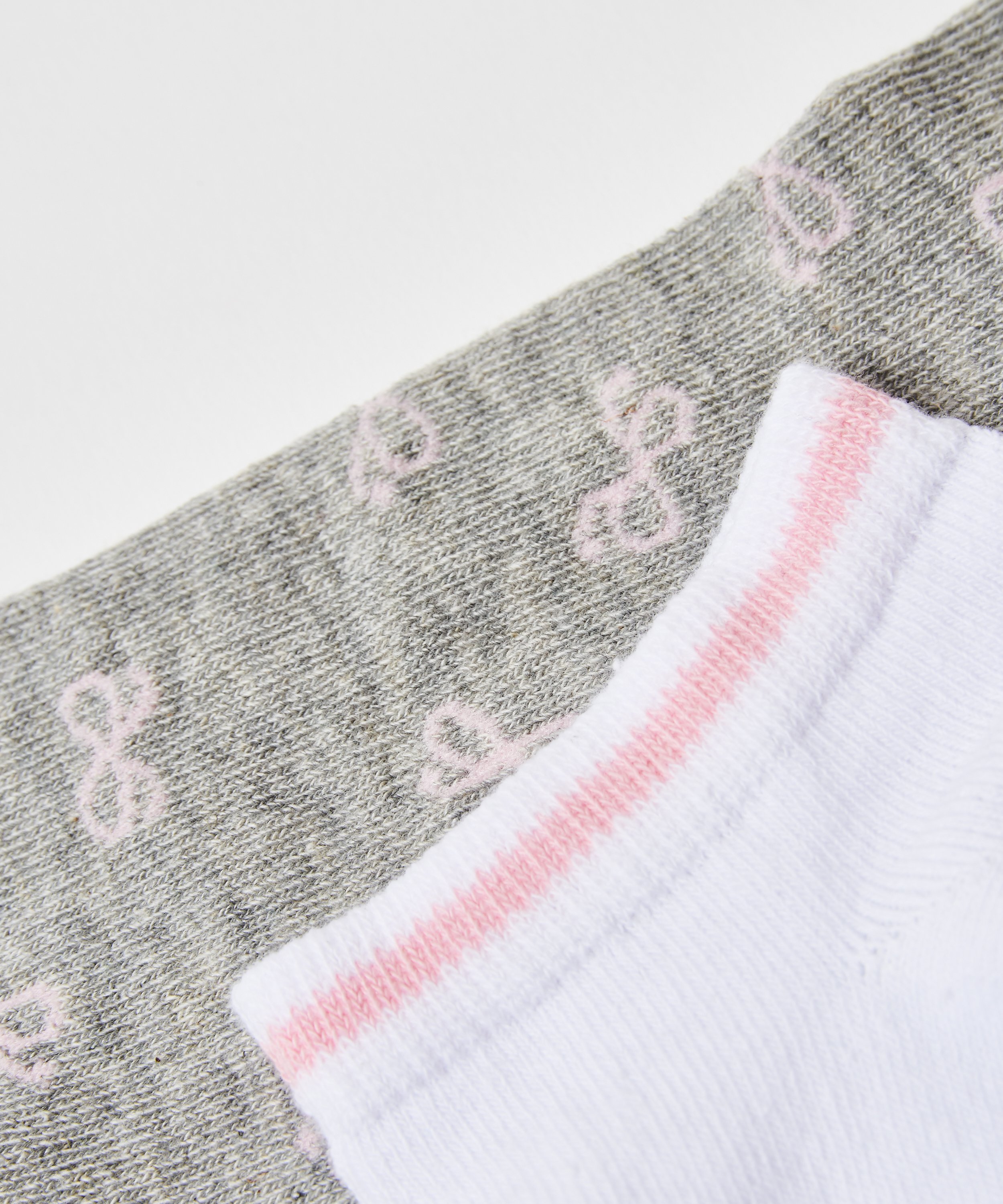 2 Paar Baumwoll-Trainerliner, Grau, main