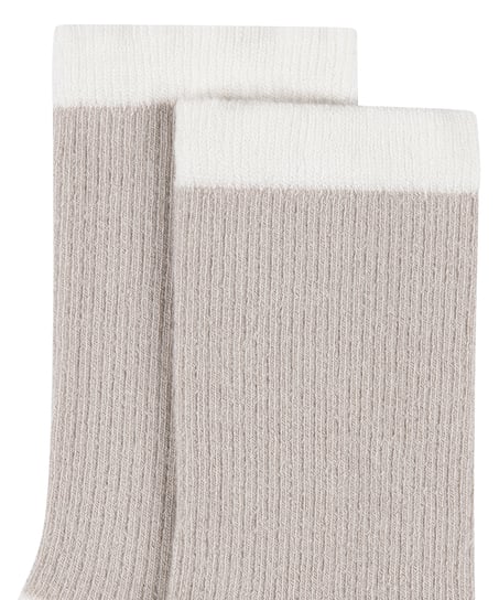 Crew-Socken aus Modal, Beige