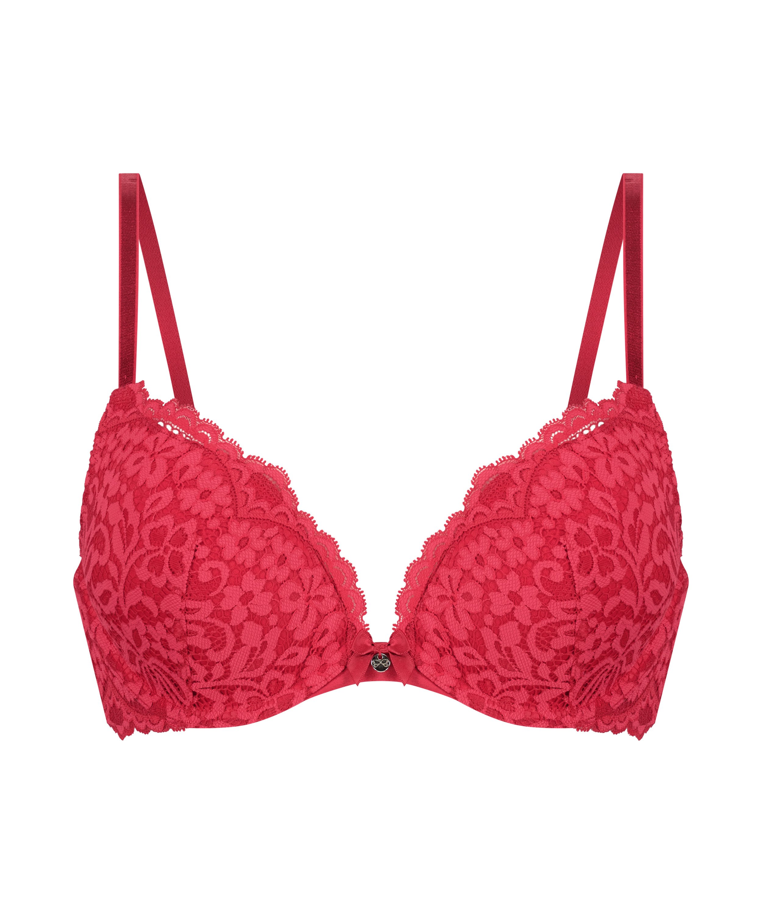 Vorgeformter Push-up Bügel-BH Rose, Rot, main