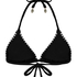 Triangel-Bikinioberteil Kenya, Schwarz