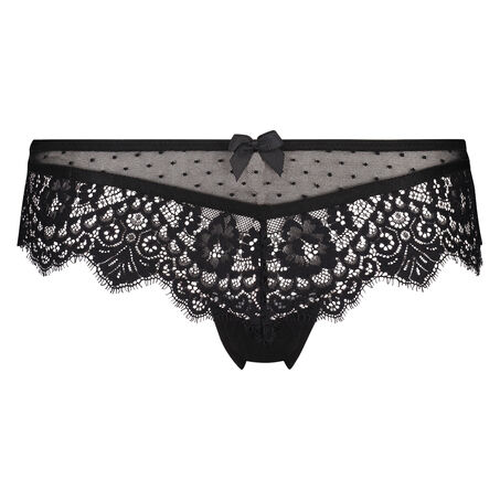 Slip br&eacute;silien Marilee, Noir