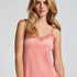 Camisole velours Dentelle, Rose