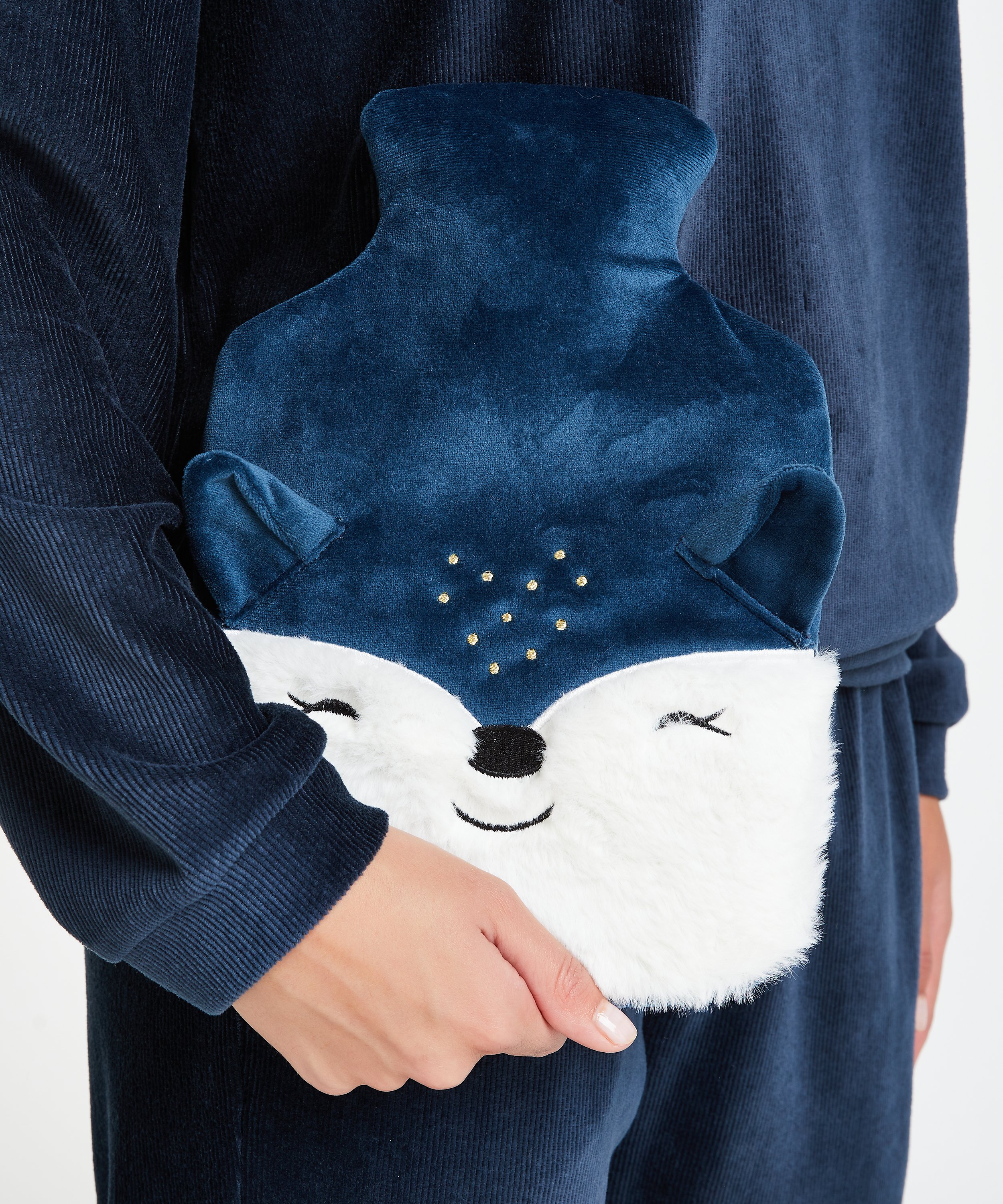 Bouillotte, Bleu, main