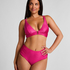 Haut de bikini triangle Luna, Rose