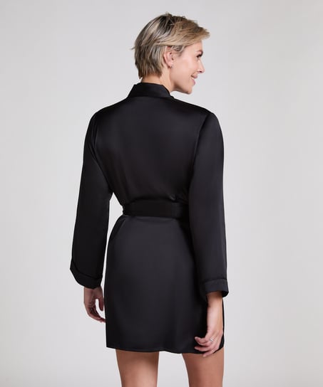 Kimono Satin, Schwarz