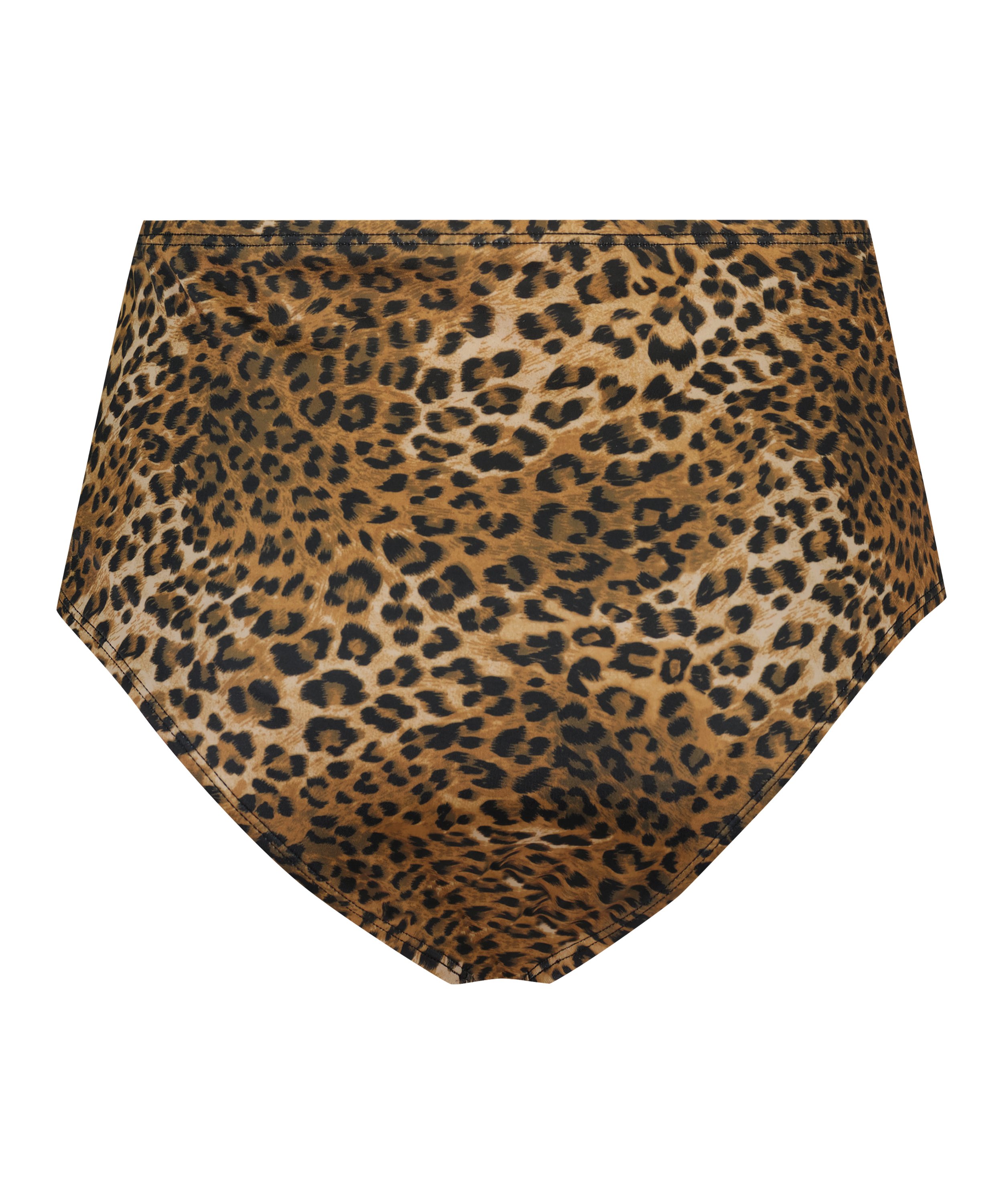 Hoher frecher Bikini-Slip Leopard, Braun, main