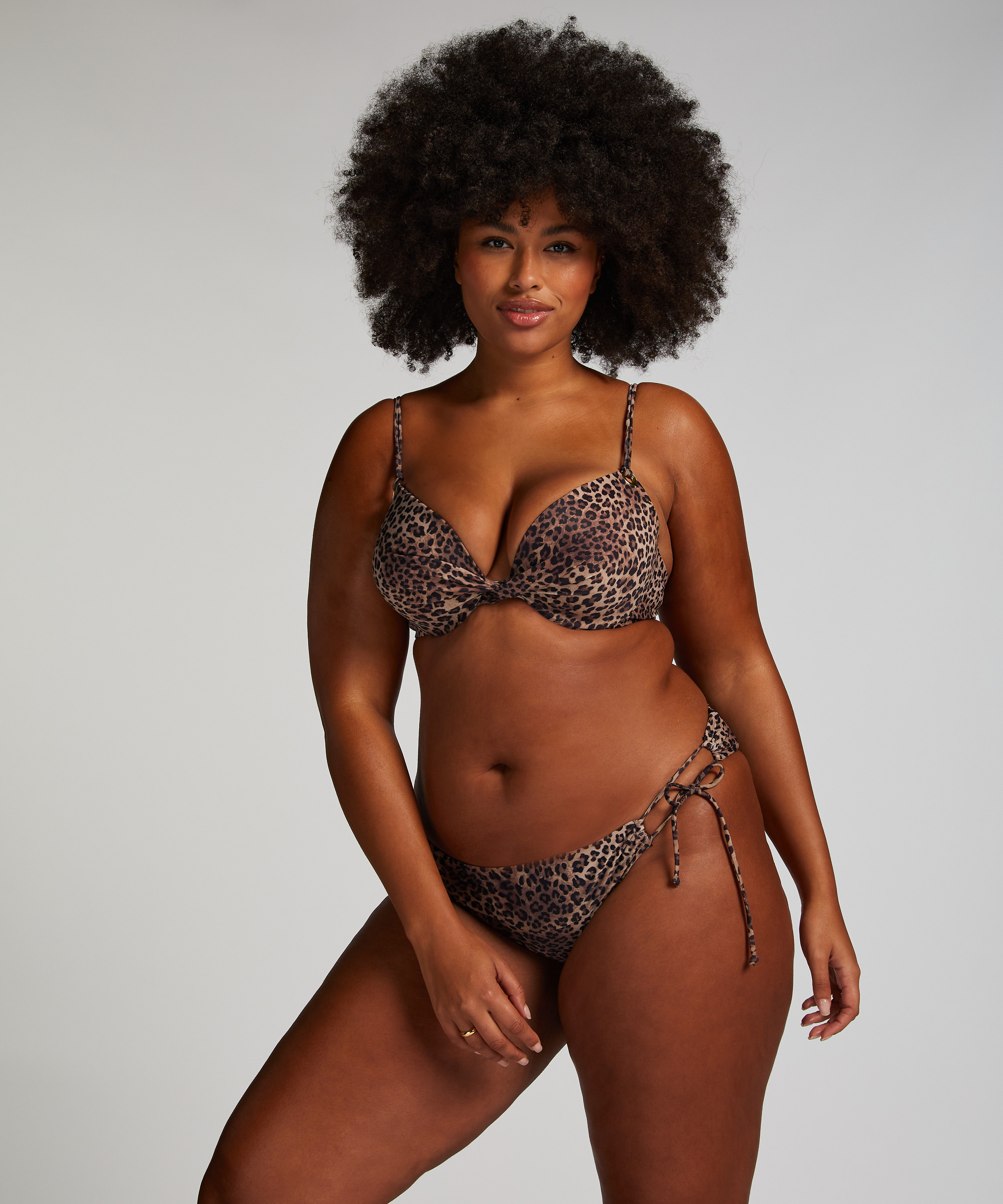 Slip de Bikini Rio Cannes, marron, main