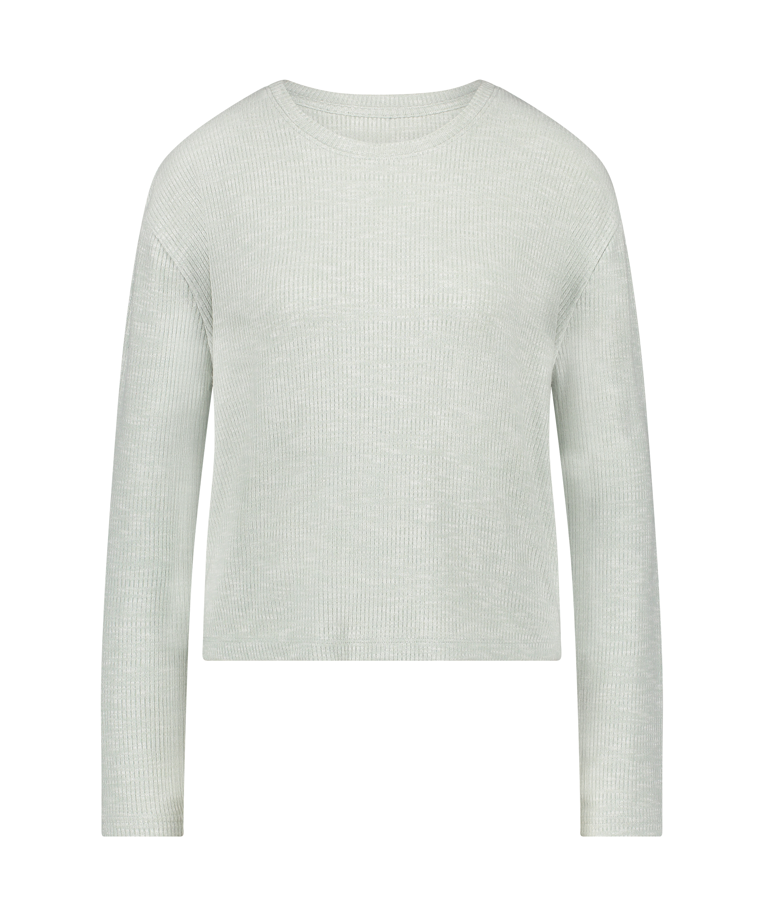 Haut de pyjama à manches longues, Vert, main