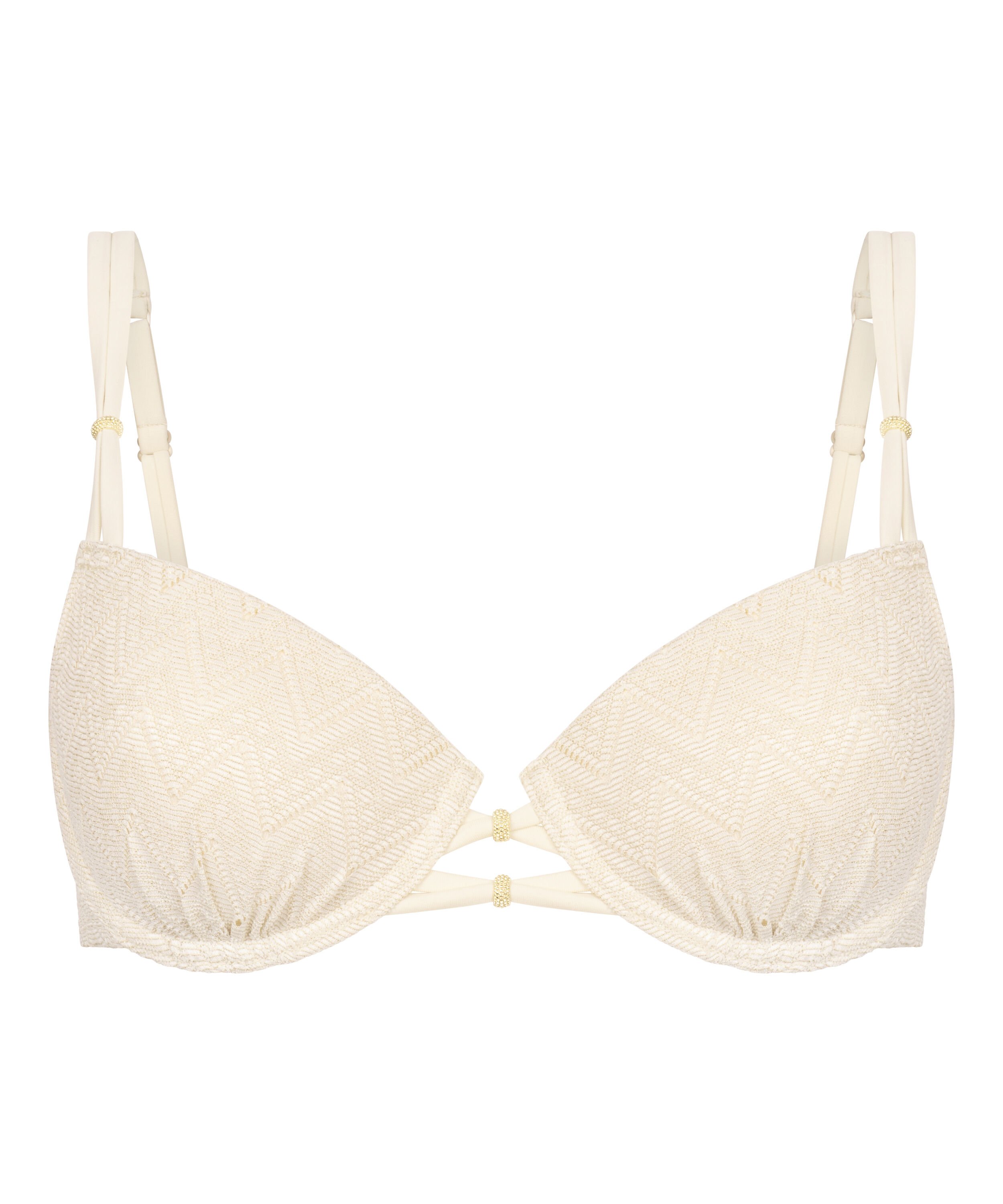 Crochet Bikini Top, Wei&szlig;