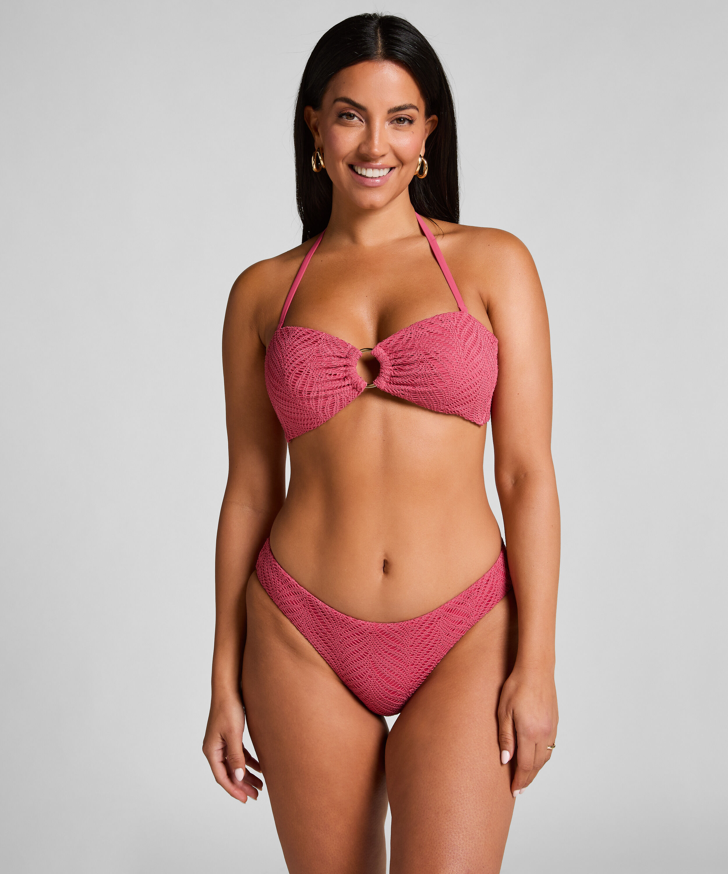 Lanai Bandeau-Bikini-Top, Rose