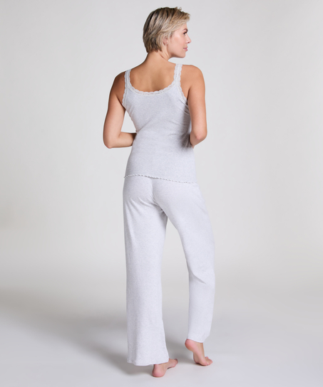 Hemdchen Ripp-Spitze, Beige