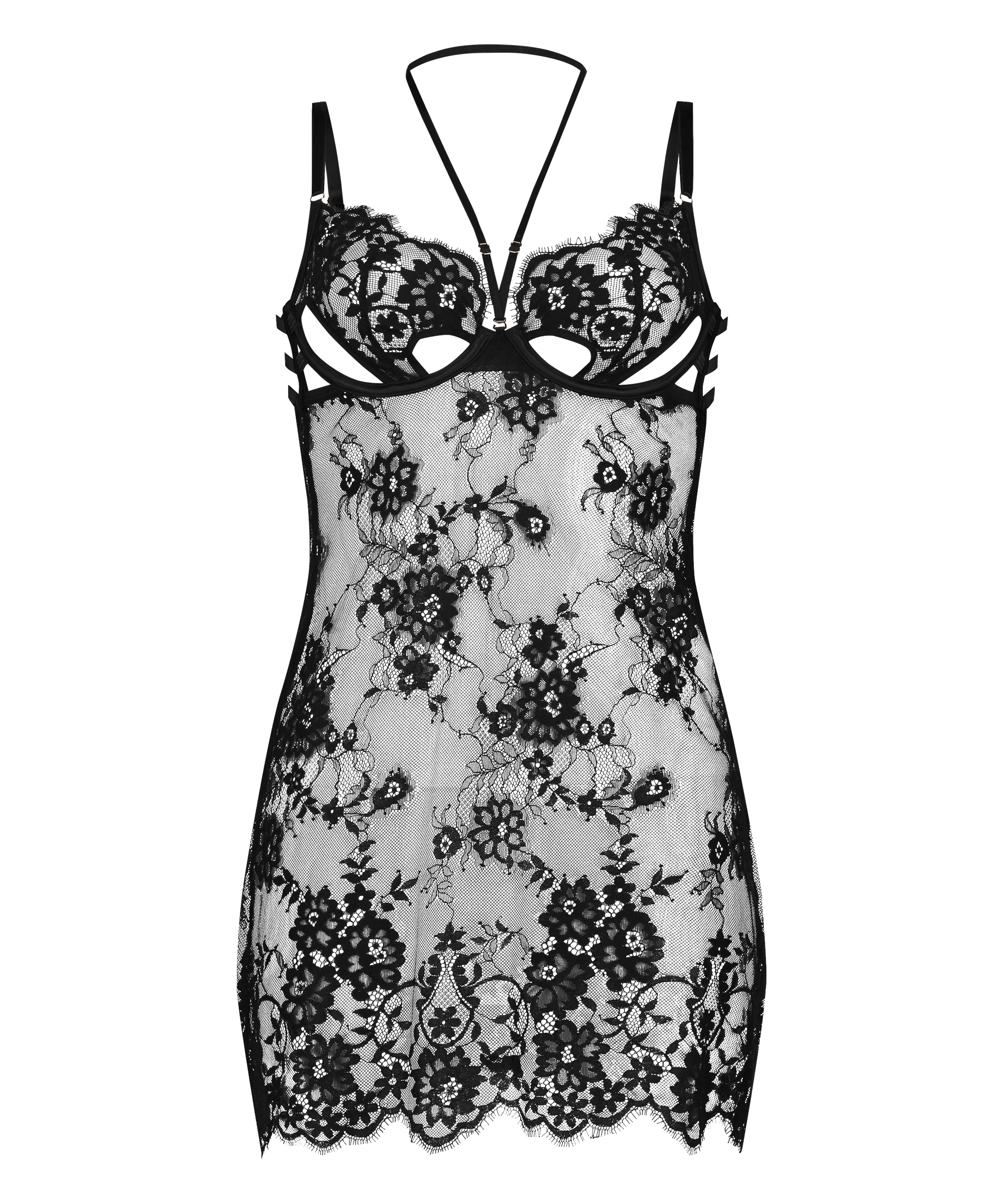 Slipdress Mya, Schwarz, main