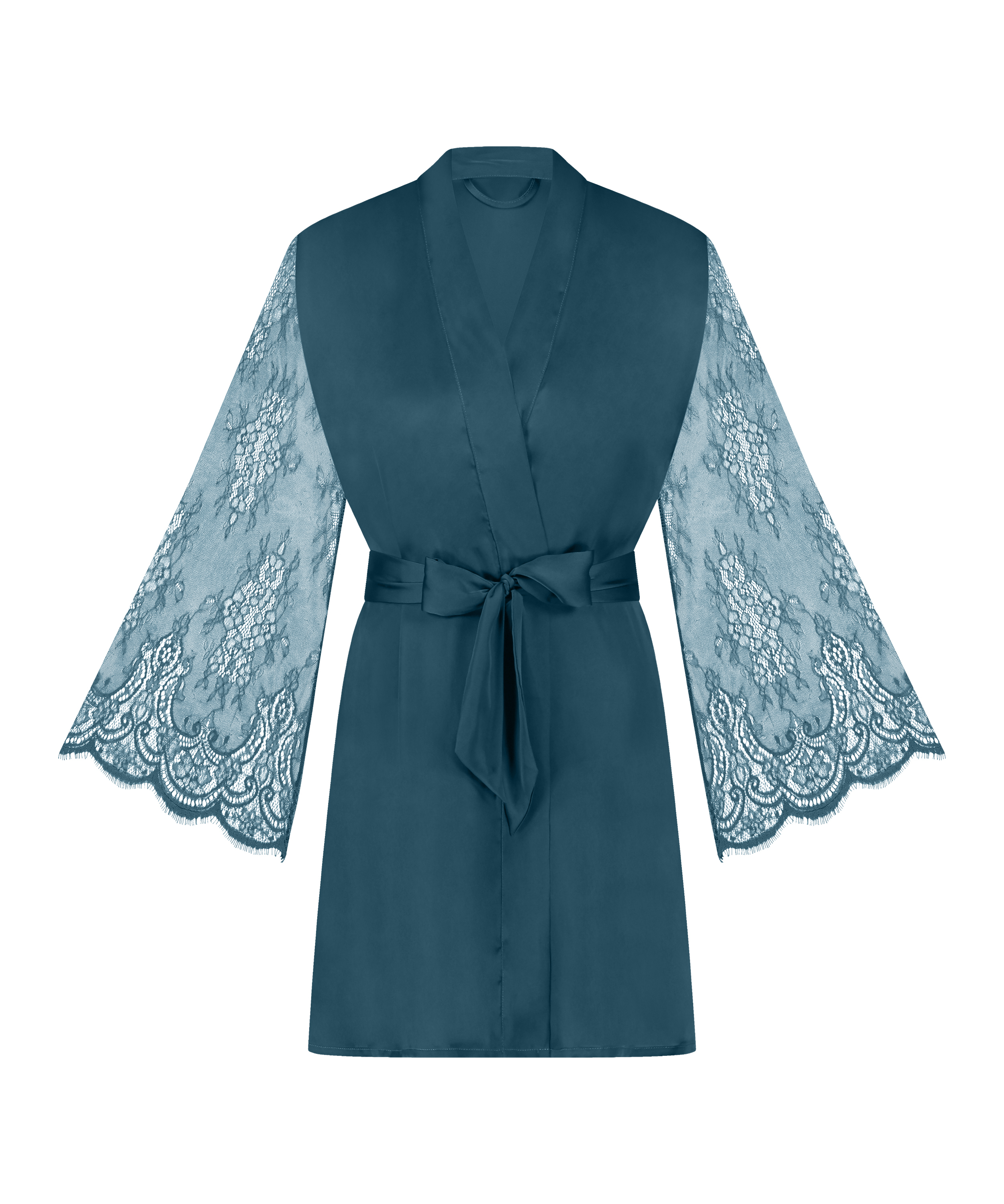 Kimono Satin, Blau, main